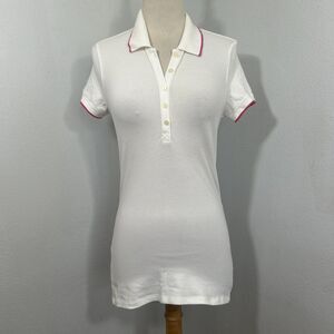 Aeropostale Henley Top Womens S Petite Pink Trim Minimalist  Y2K